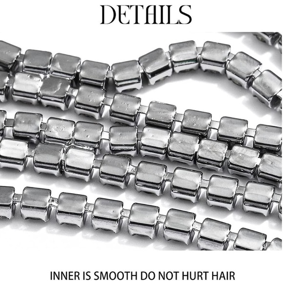 Rhinestone Special Occassion Wedding Head Piece Chain - Picture 4 of 7